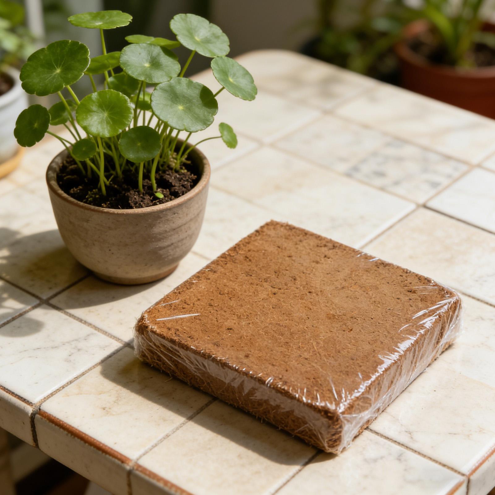 Tanah Bonsai Bata 300g Tanah O - Coco Coir Block ulasan dan harga